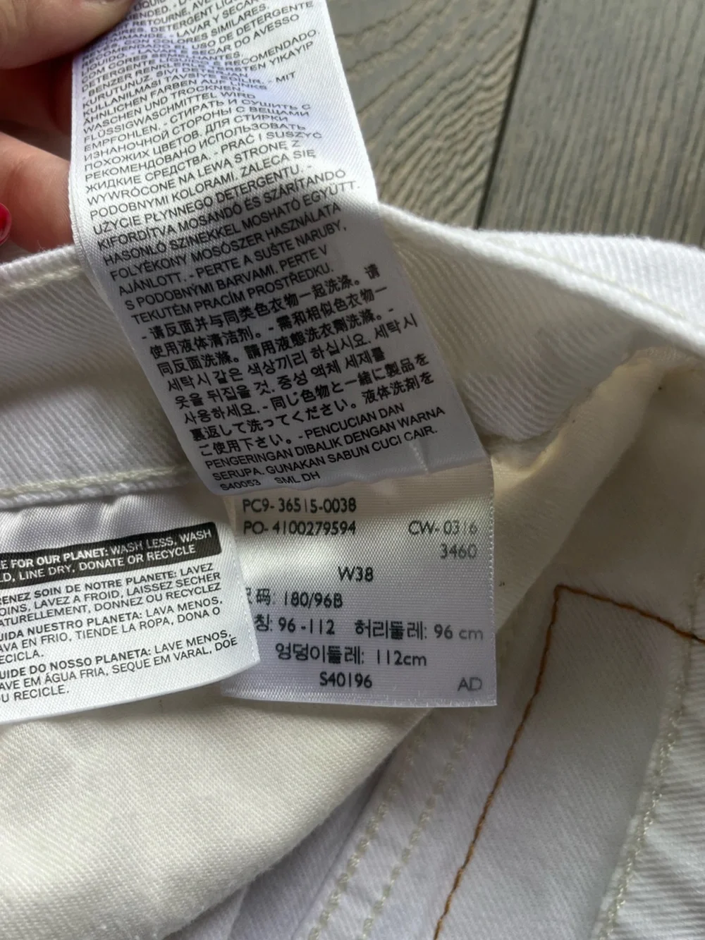 Levi’s White Denim Shorts